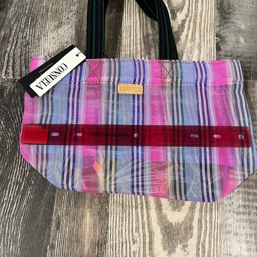 Consuela mesh cosmetic bag